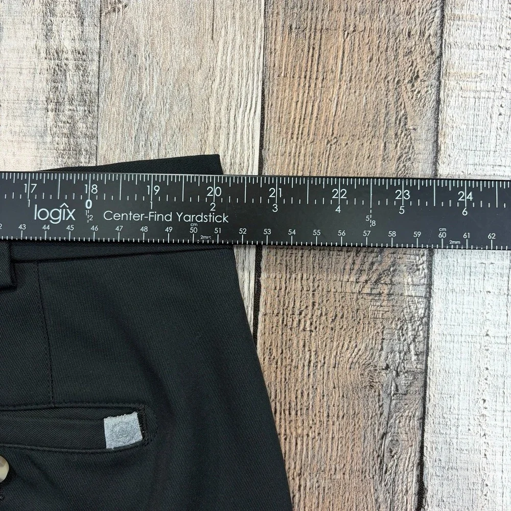 Peter Millar Men's Performance Golf Shorts Black Stretch Flat Front Size 40